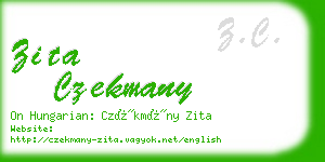 zita czekmany business card